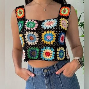 Rebellion • Granny Crochet Square Tank Top